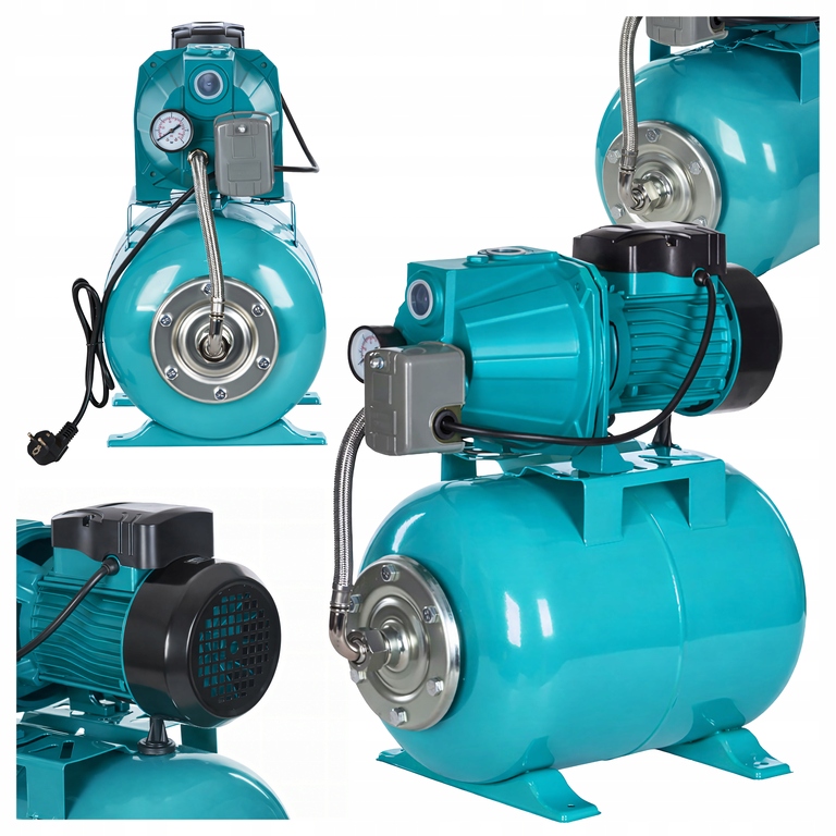 Hydrofor na vodu Hydroforová pumpa Nádrž 24L 750W Výkonná výkonná sada