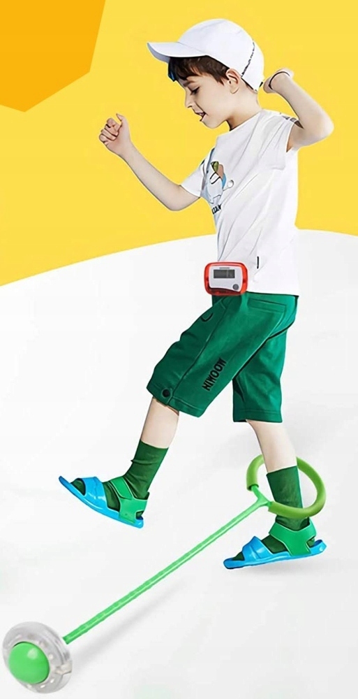 HULA HOP NA NOGĘ SKAKANKA SKIPPER ŚWIECĄCA LED Wysokość produktu 65 cm