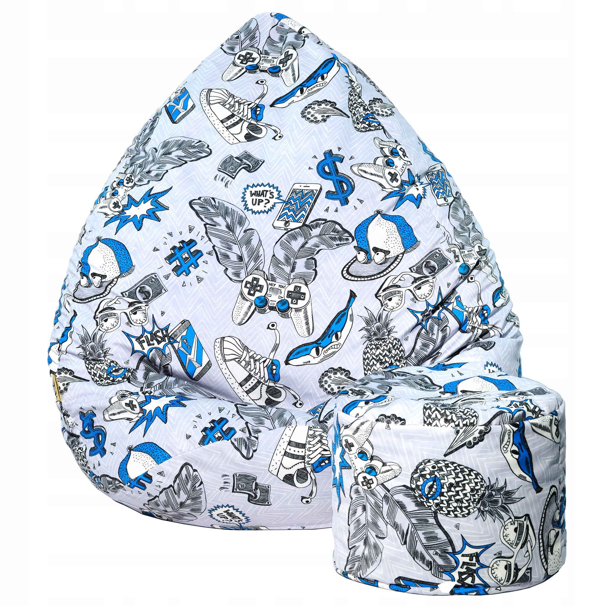 Pufa Sako Dla Młodzieży 80x110 Worek Fotel Siedzisko Scandi Design