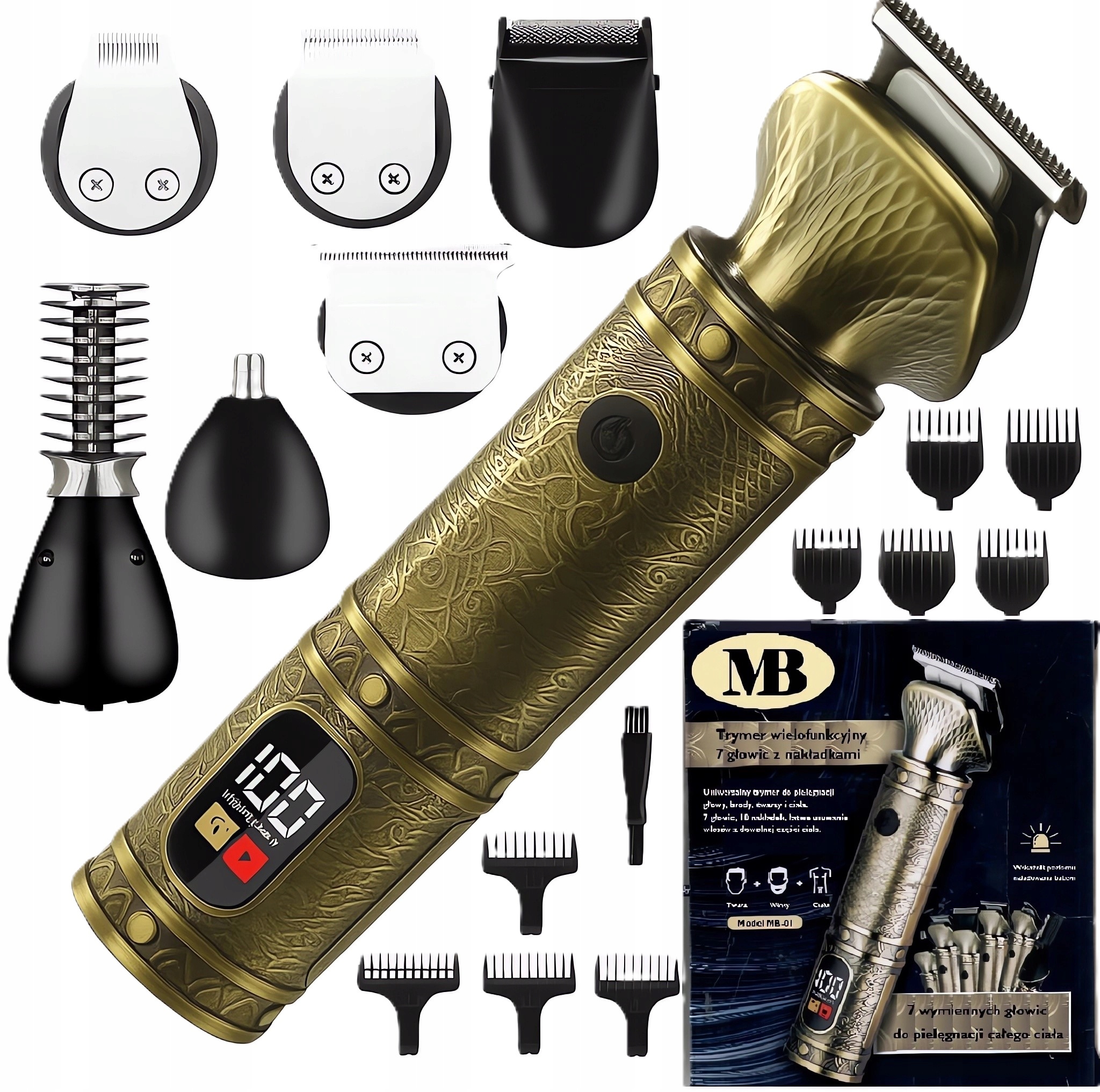 Maszynka do Strzyżenia Włosów Brody Ciała Trymer do nosa Golarka