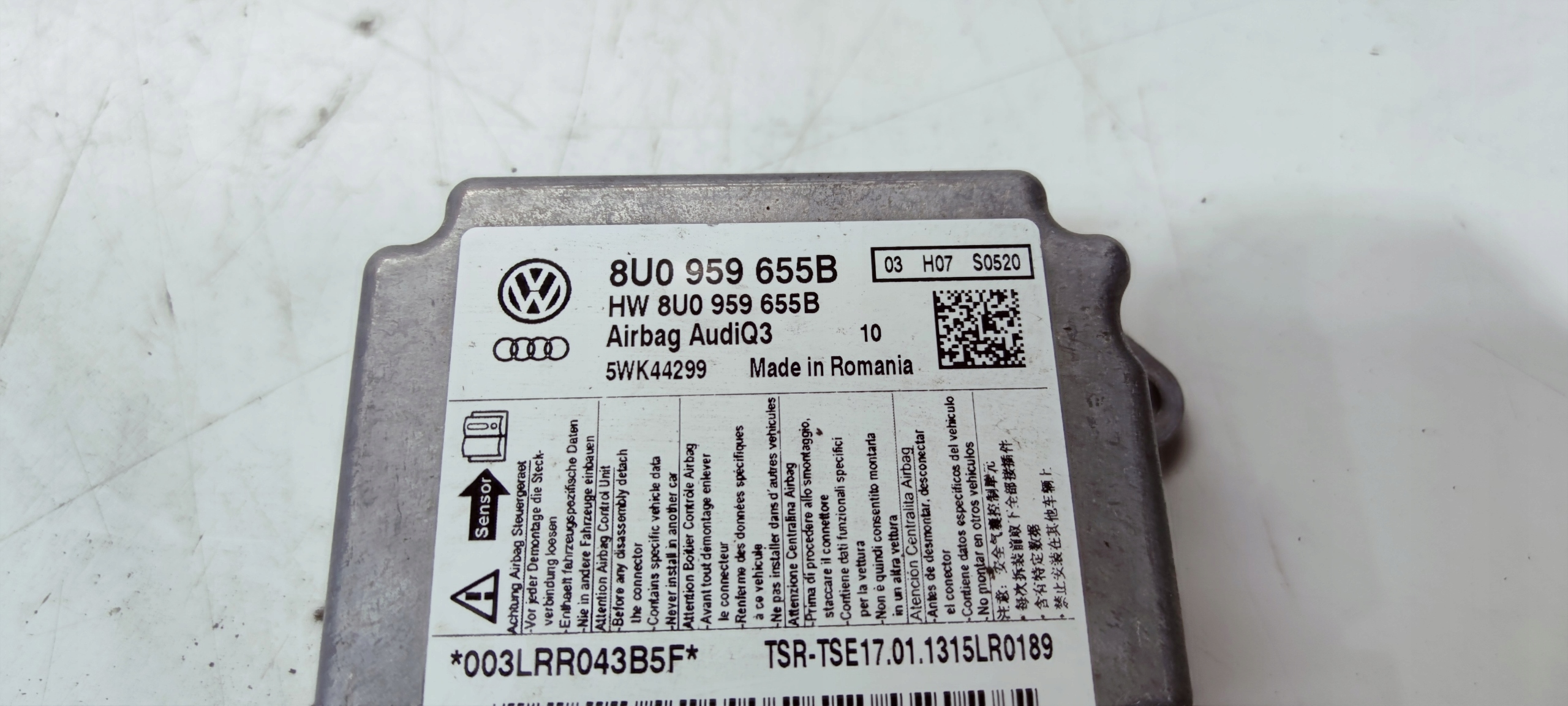SENSOR Bedienteil airbag AIRBAG AUDI Q3 8U 8U0959655B