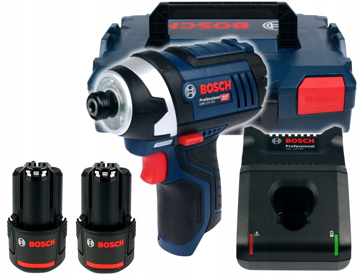 

Wkrętarka Udarowa Gdr 12V-105 Bosch 2x2,0Ah L-boxx