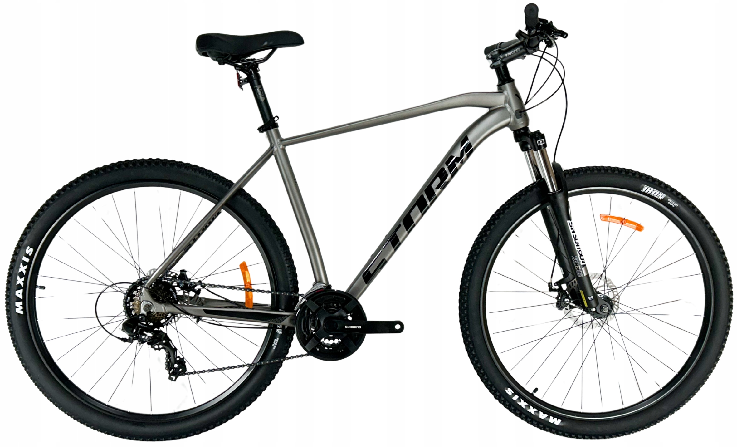 Rower Górski Mtb Storm Shark 1.0 2D 29 rama 21 szary czarny mat 2025