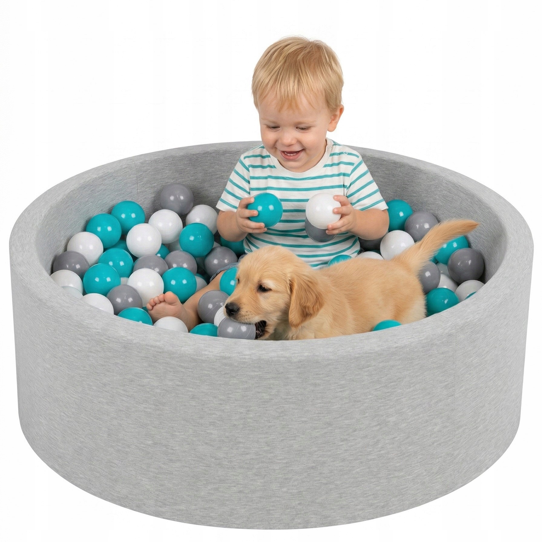 Petsona Suchý bazén pro zvířata s míčky 6 cm/200 míčků, pěnový bazén