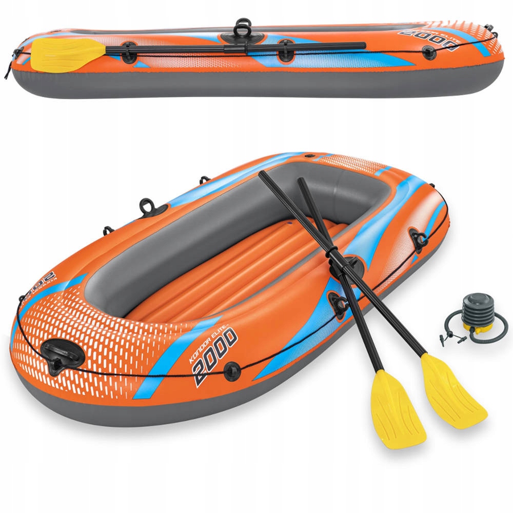 Raft 2osý Nafukovací 188x98 Kondor Elite 2000 Bestway 61141 Pumpa Na Pádlo