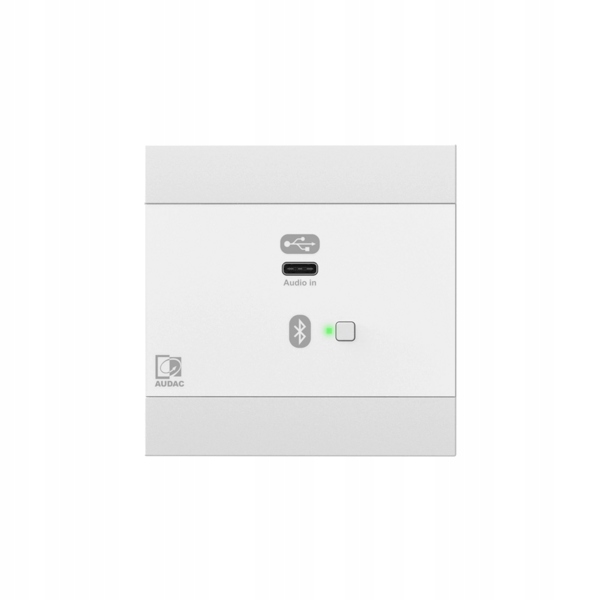 Audac NWP400/W Síťový audio vstupní panel Usb Type-C bílý