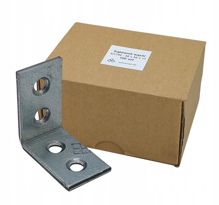 

Kątownik łącznik ciesielski 30x30x17 x2,0mm 100szt