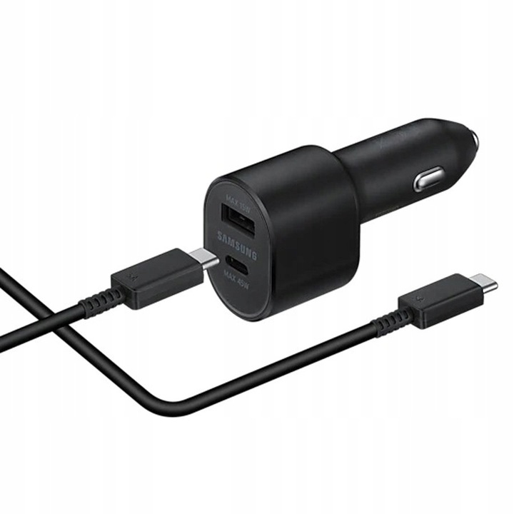 ŁADOWARKA SAMOCHODOWA SAMSUNG 45W+15W 2xUSB +KABEL EAN (GTIN) 5703061915744