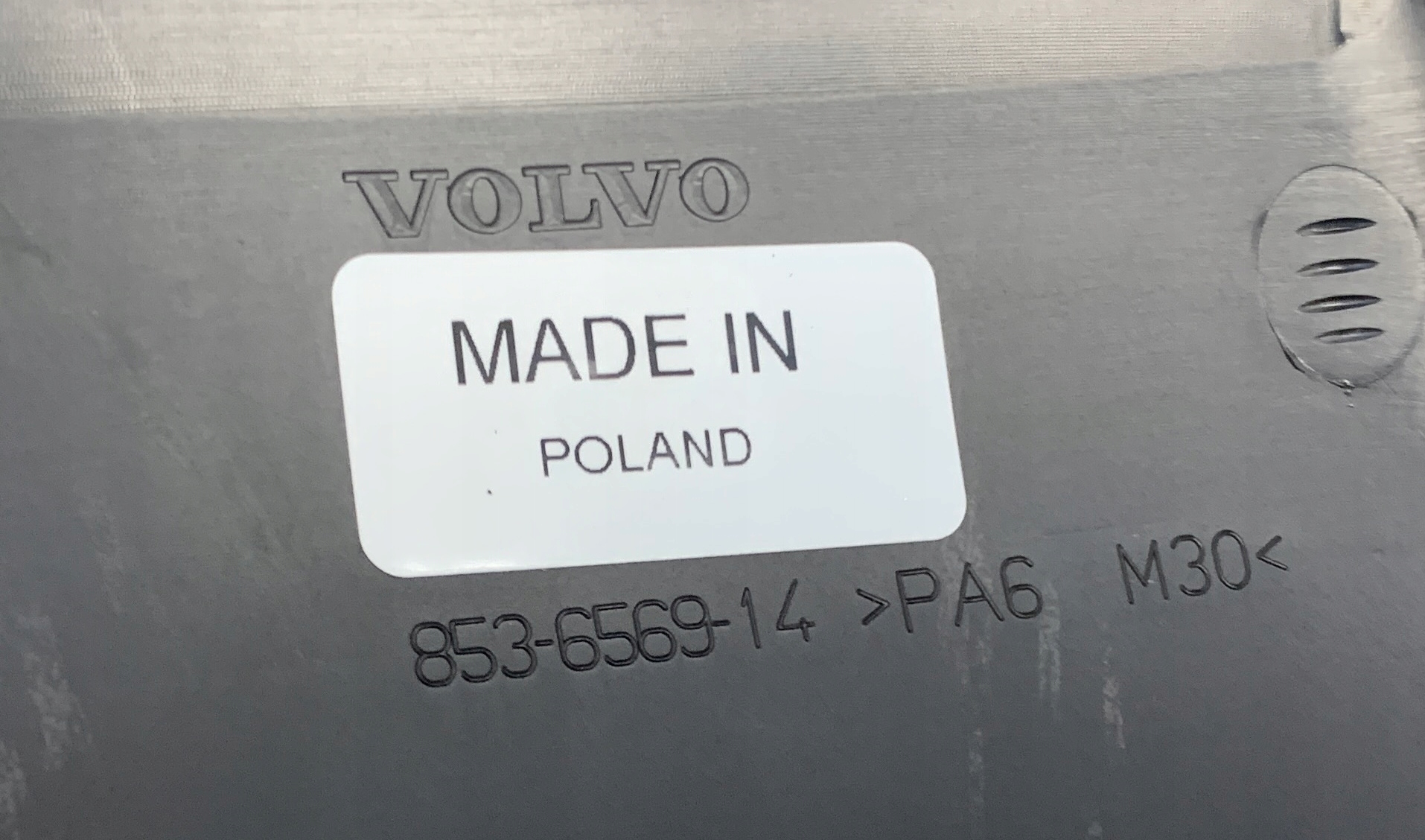 VOLVO S80 30756299 ZASLEPKI DACHU RELINGU TYL Part number 30756299