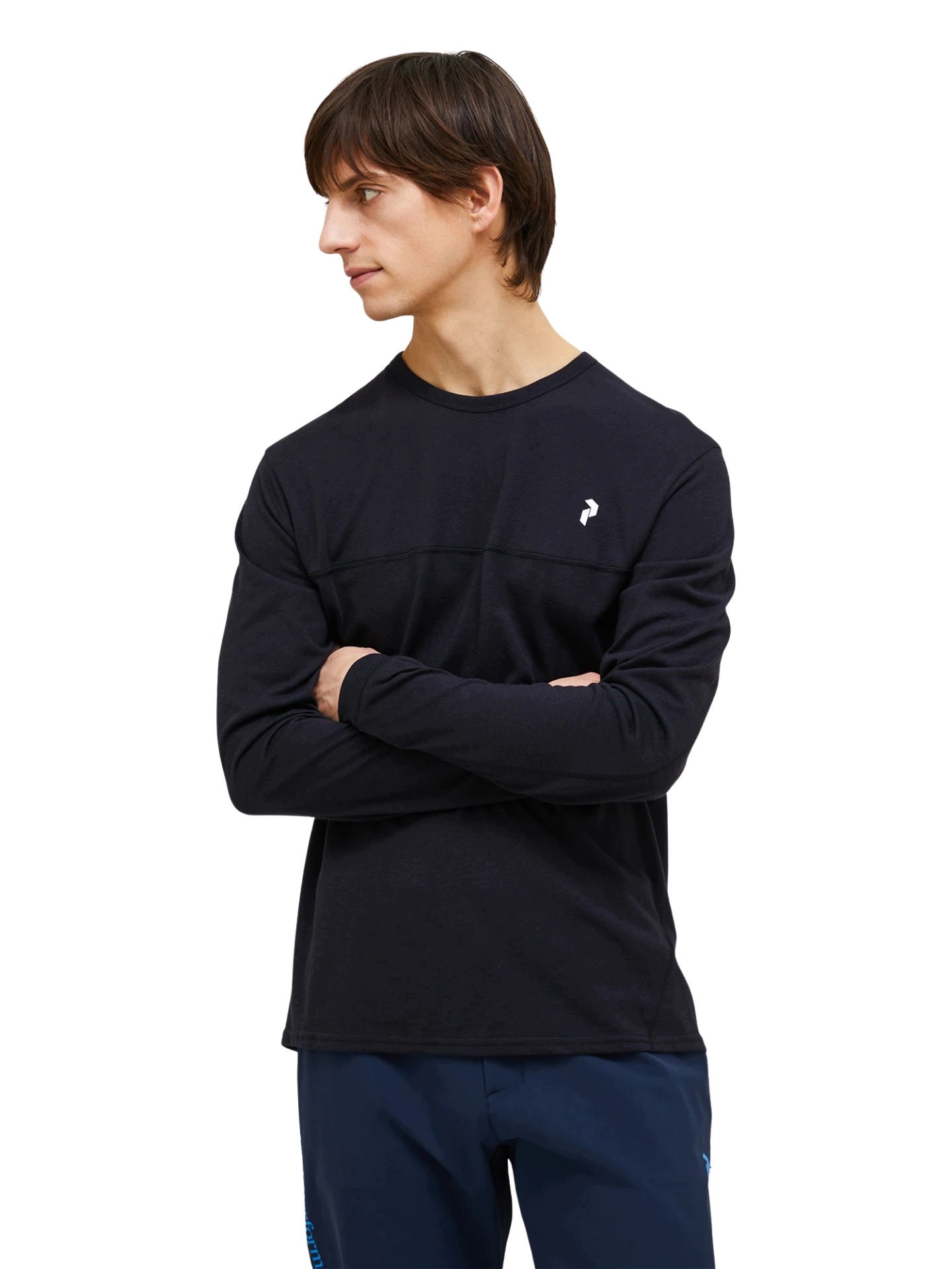 Koszulka męska Peak Performance Trail Wool Blend Ls black M