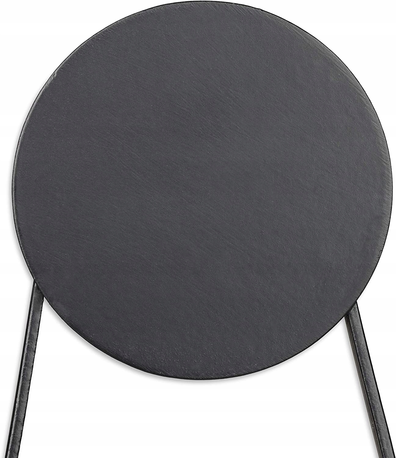 LUSTRO OKRĄGŁE ŚCIENNE ZAWIESZANE CZARNE LOFT Wysokość 400 mm