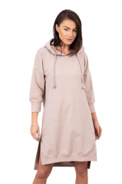 

Sukienka Dresowa Bluza Z Kapturem I Dłuższym Tyłem