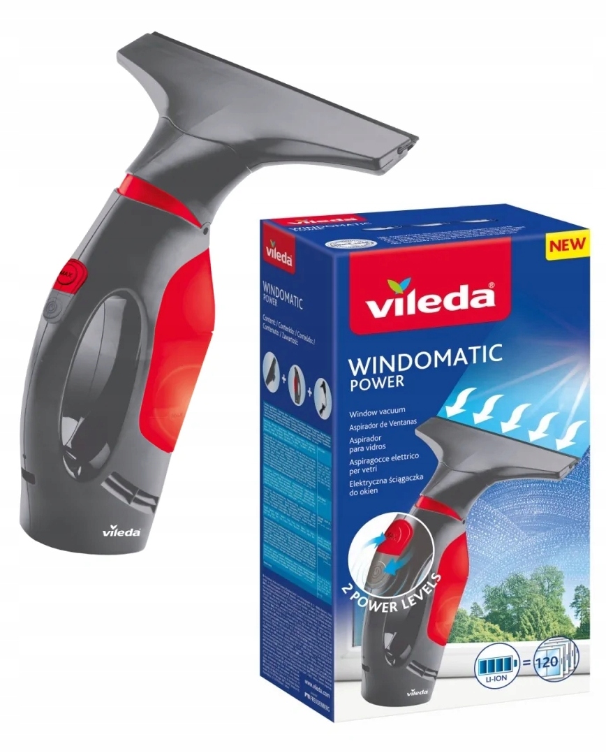 

Ściągaczka Elektroniczna Do Okien Szyb Vileda 27cm