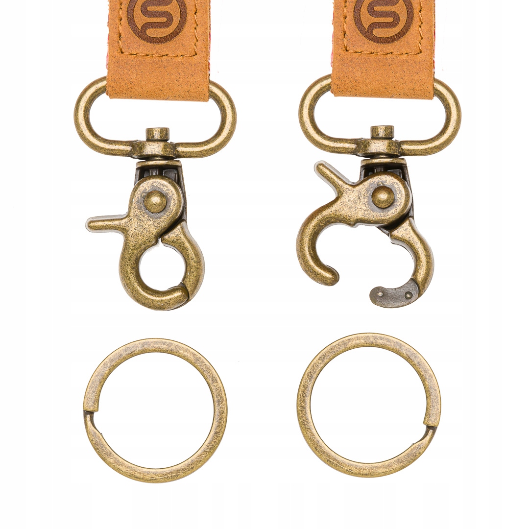 Smycz na identyfikator ID holder skóra naturalna Marka inna