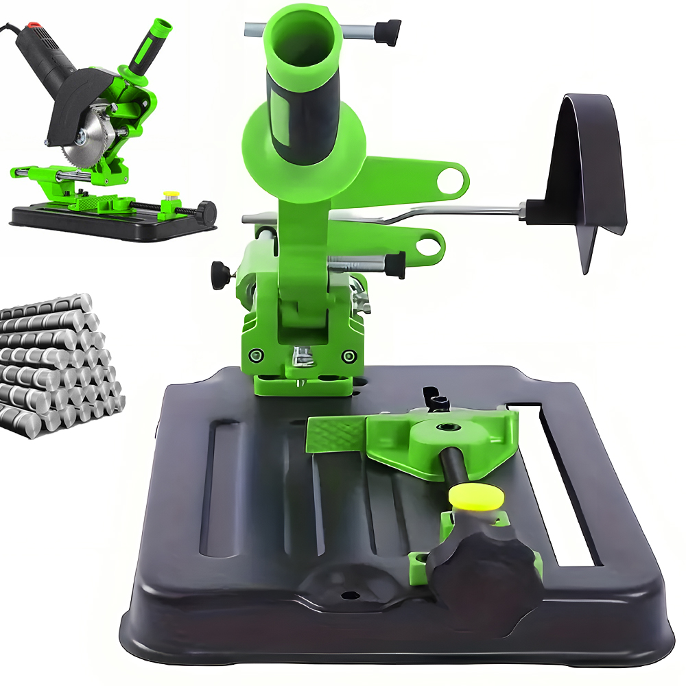 Stojan Pro Úhlovou Brusku S Nastavitelným Úhlem Pro Řezání Trubek Tyčí A Kovu