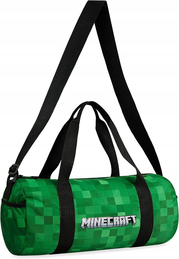 Minecraft Torba Sportowa Na Siłownię Dla Dzieci Zielona