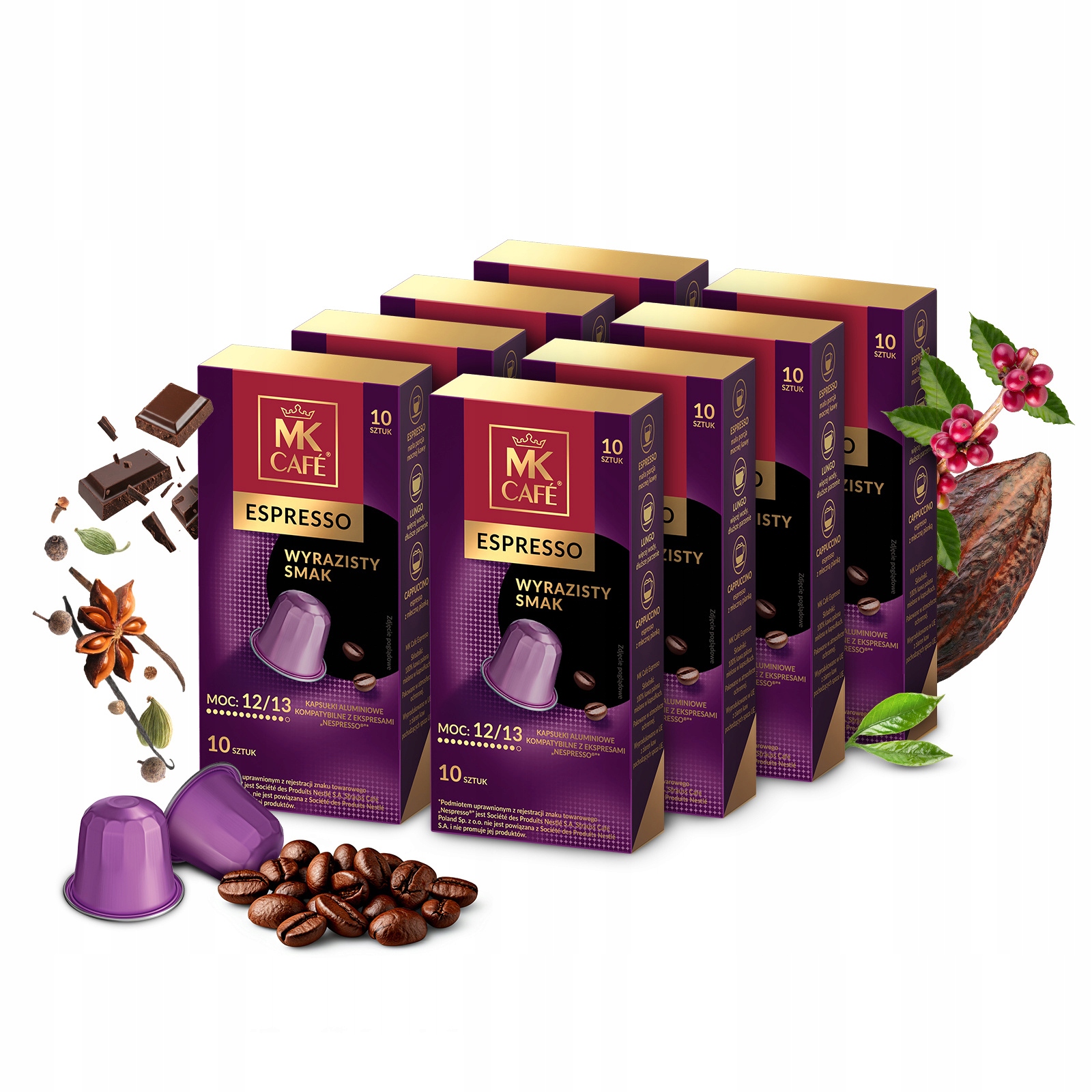 Kapsle pro Nespresso Mk Cafe Espresso 8x10 kusů
