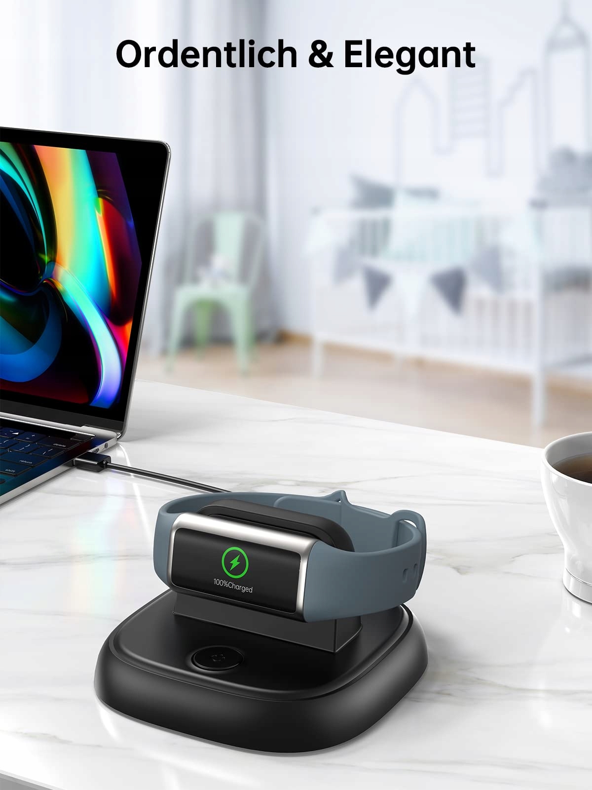 LVFAN Ładowarka Fitbit Charge 6 Szybkie Magnetyczne Złącze Reset Kabel — miniatura 7
