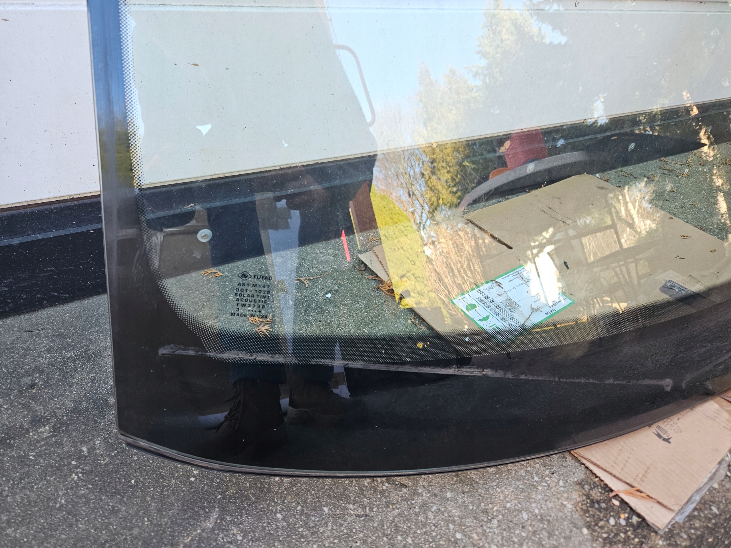 window iron AUDI A6 C7 4G below KAMERE sensor rain FUYAO