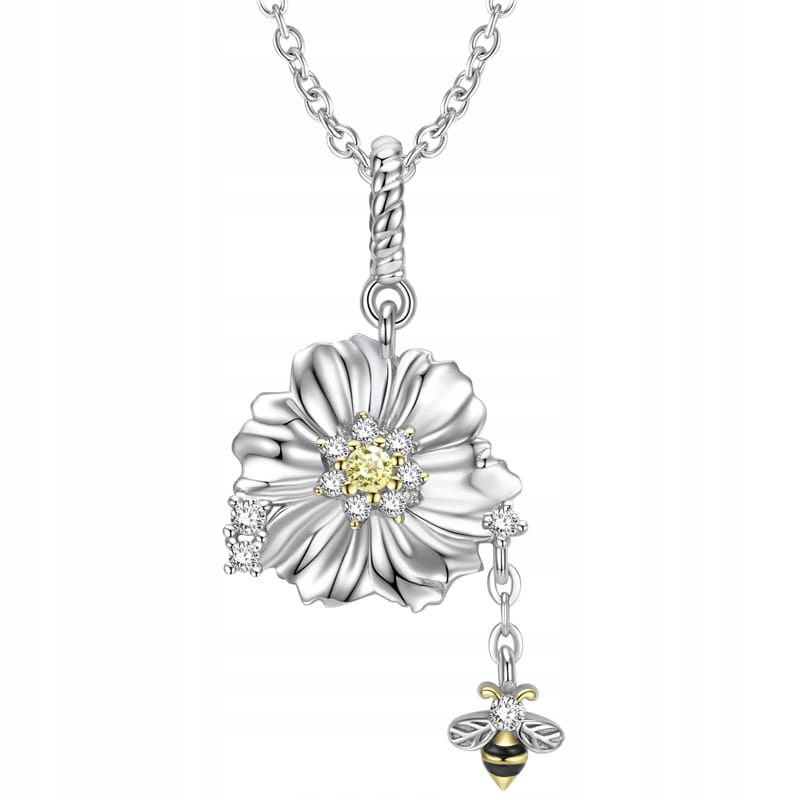 Náhrdelník Řetízek Náhrdelník Květina Stříbro 925 Náhrdelníky Trusky