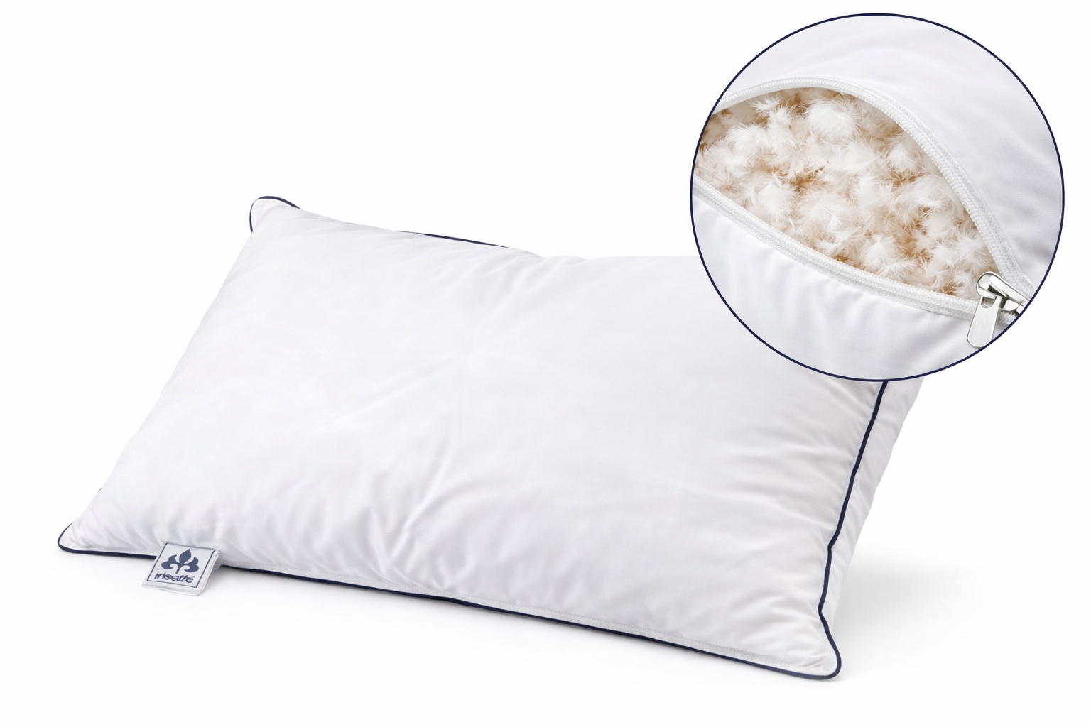 Polštář 40x80 husí peří tvrdý prémiový komfort spánku