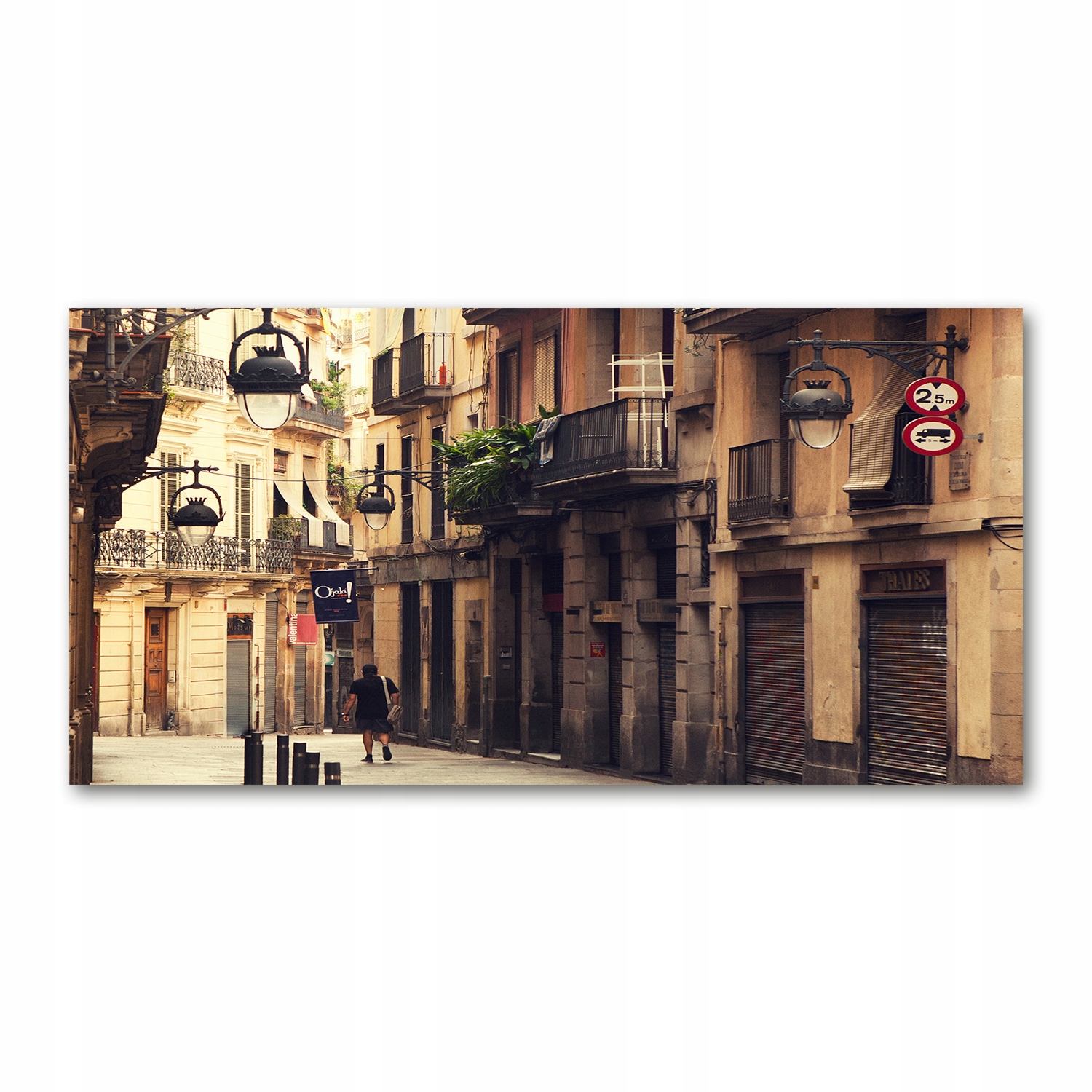 

Foto-obraz akryl Ulice Barcelony zdjęcie 140x70 cm