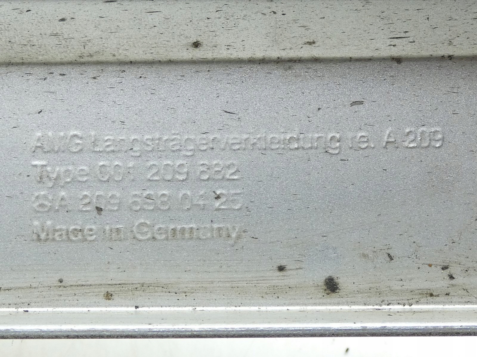 moulding cap threshold right exterior MERCEDES CLK A209 AMG 2096980425