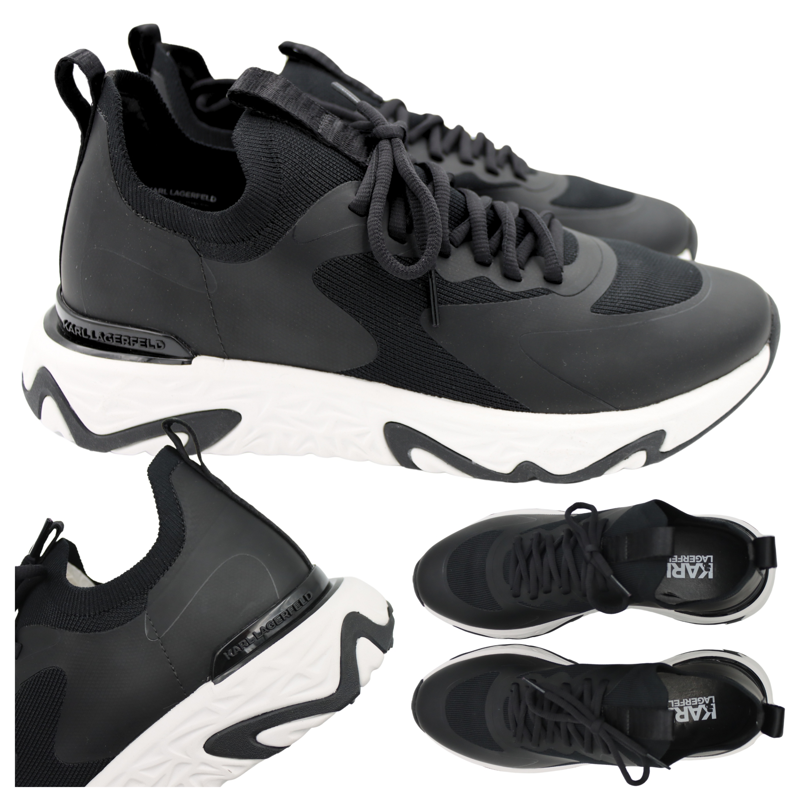 Tenisky Stylové Pohodlné Černé Karl Lagerfeld KL95440 K00 Vel. 40