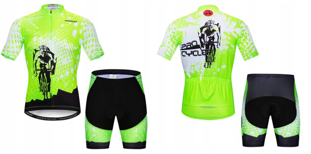 MĘSKI STRÓJ ROWEROWY KOLARSKI KOMPLET NA ROWER EAN (GTIN) 6929997205721