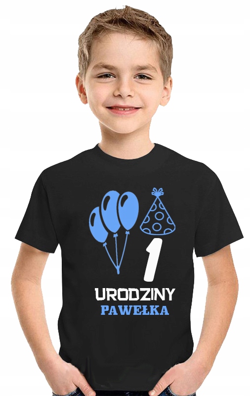 

T-shirt Koszulka dla Dziecka 1 Urodziny + Imię