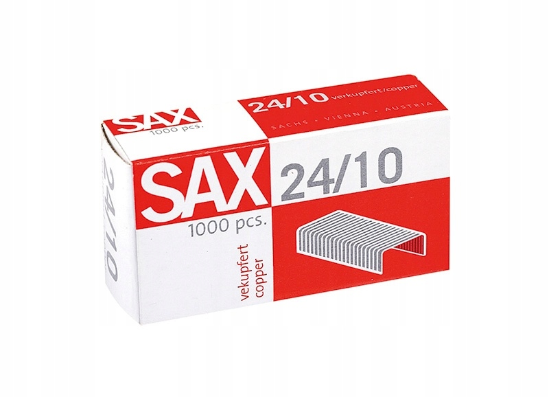 

Zszywki Sax 24/10 miedziane 1000szt ocynkowane