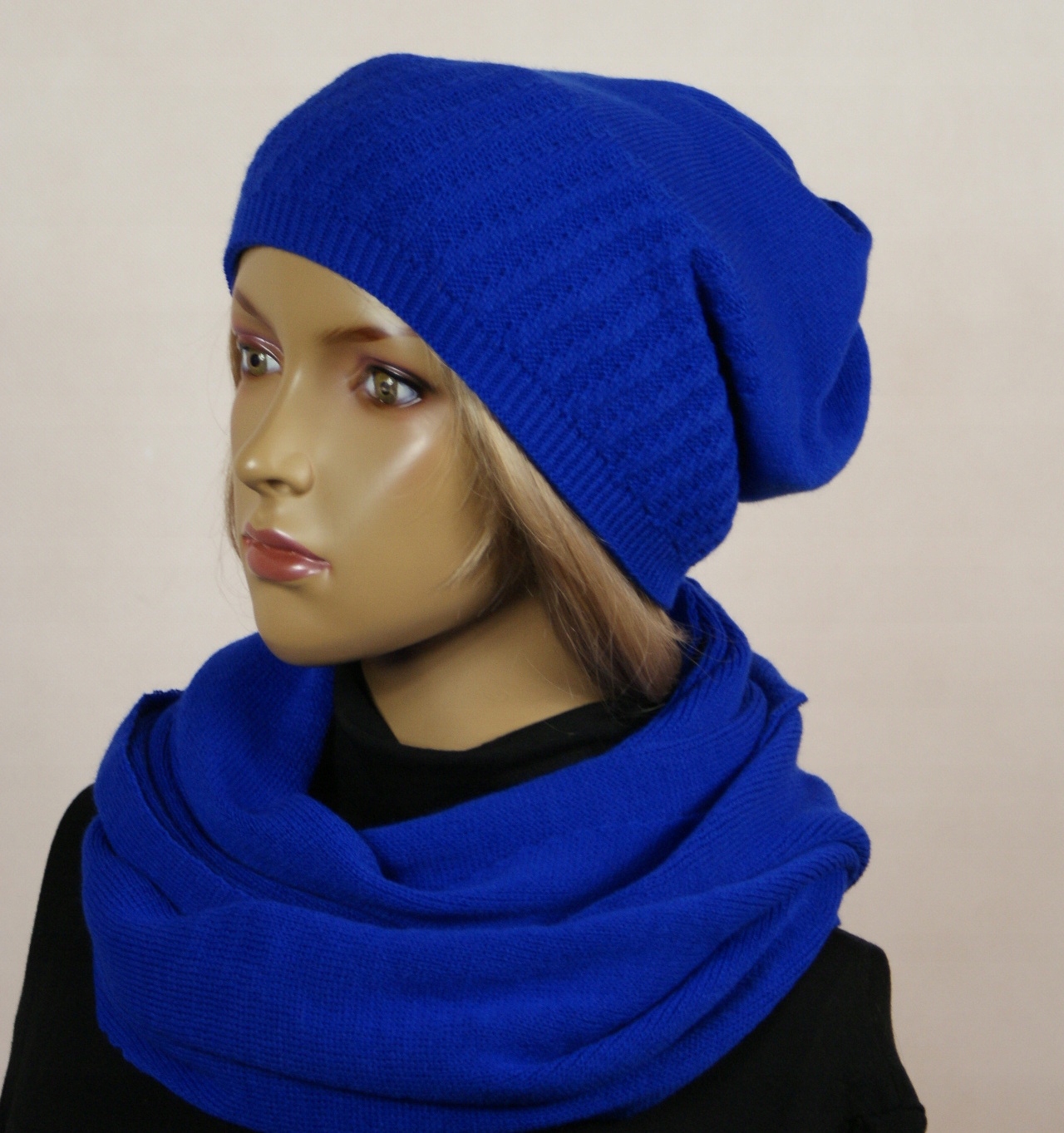 KOMPLET CZAPKA + KOMIN bez pompona # 41 Płeć kobieta