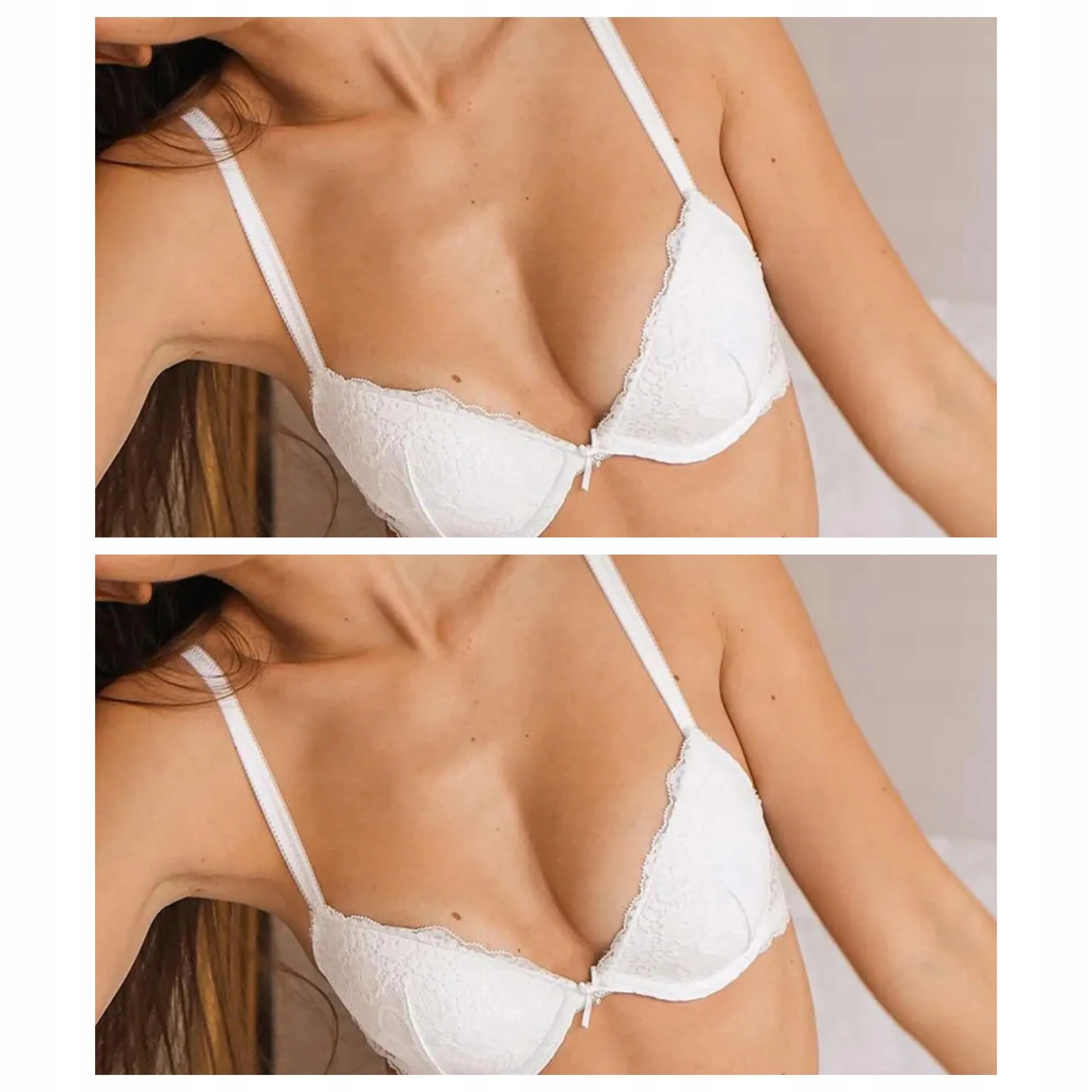 2x krajková push-up podprsenka Sielei Allure 2674 bílá 75C