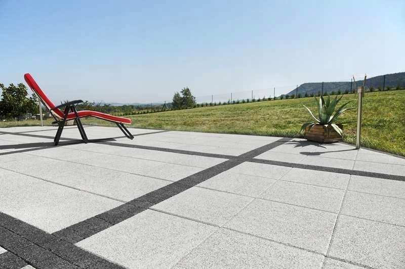 PŁYTA PŁYTKA TARASOWA SIMPLE 5cm 40x40 BIANCO Marka inna