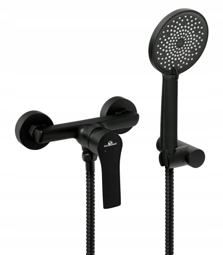 Sprchová batéria Borneo Čierna Sprchová Vaňa Sluchátko Vysoká Kvalita