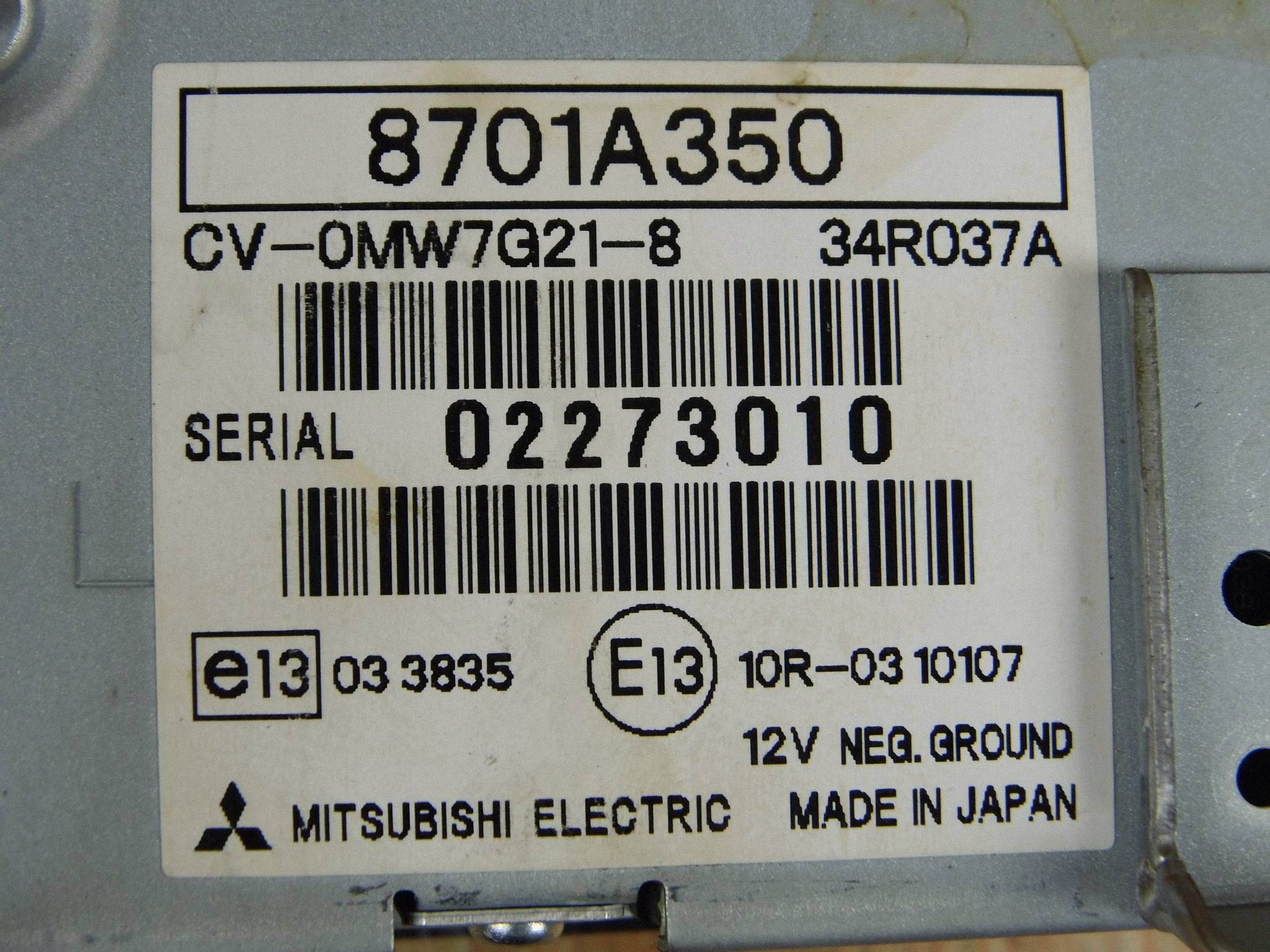 Mitsubishi Outlander II amplifier 8701A350