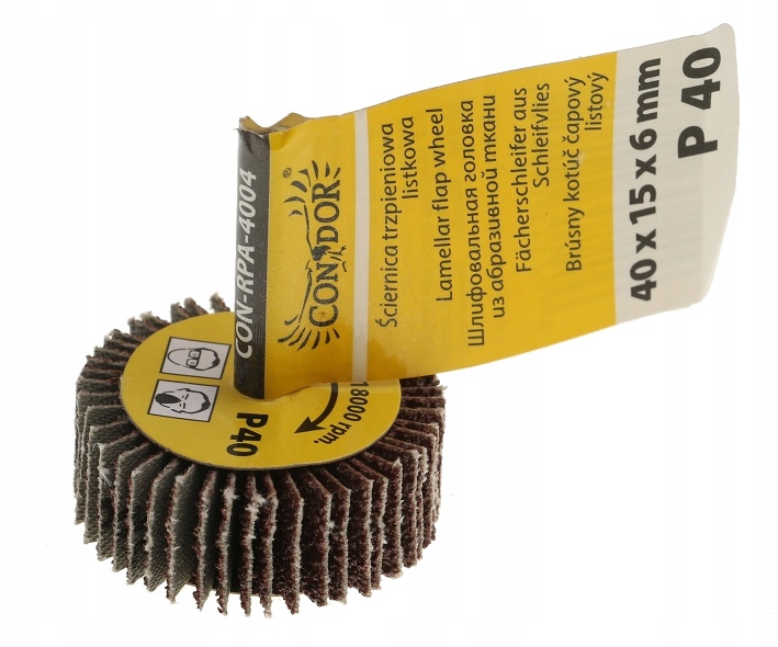 

Trzpień ścierny listkowy 6 40x15 gr. 40