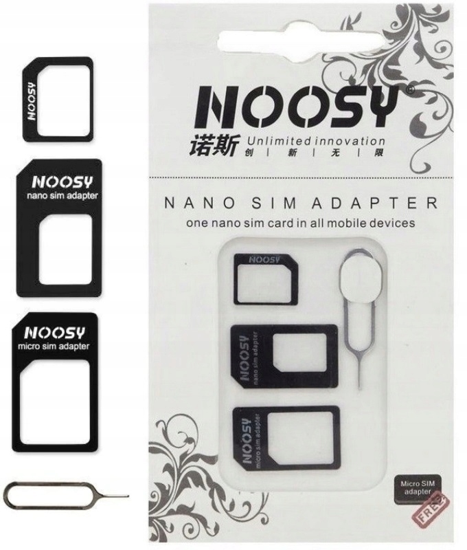 Zestaw Adapterów do kart Nano Micro SIM Szpilka