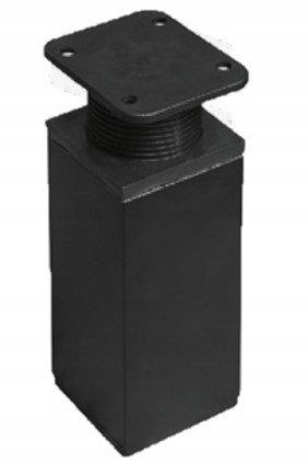 NOGA NÓŻKA MEBLOWA CZARNA MAT H100 10cm regulowana