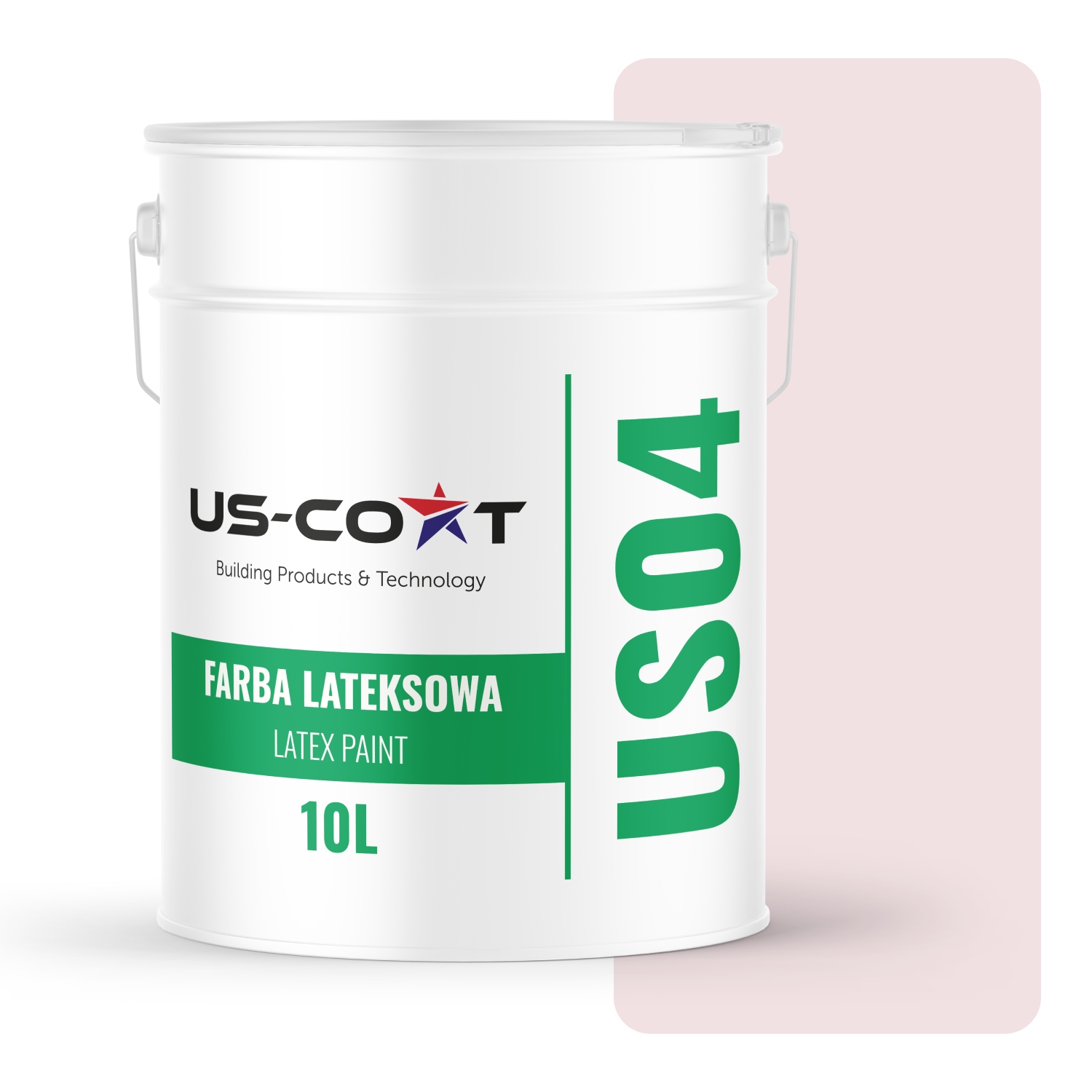 Barva Bílá Zlomená Do Růžové Barvy H3678 10L Mat Na Stěny Stropů