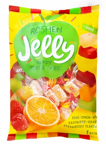 Cukierki Galaretki JELLY Galaretka Roshen 1kg Produkt nie zawiera drożdży pestek