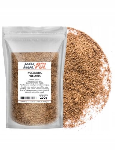 5 x Koriandr Mletá 200g Přírodní aromatické koření vysoká kvalitaKol-Pol