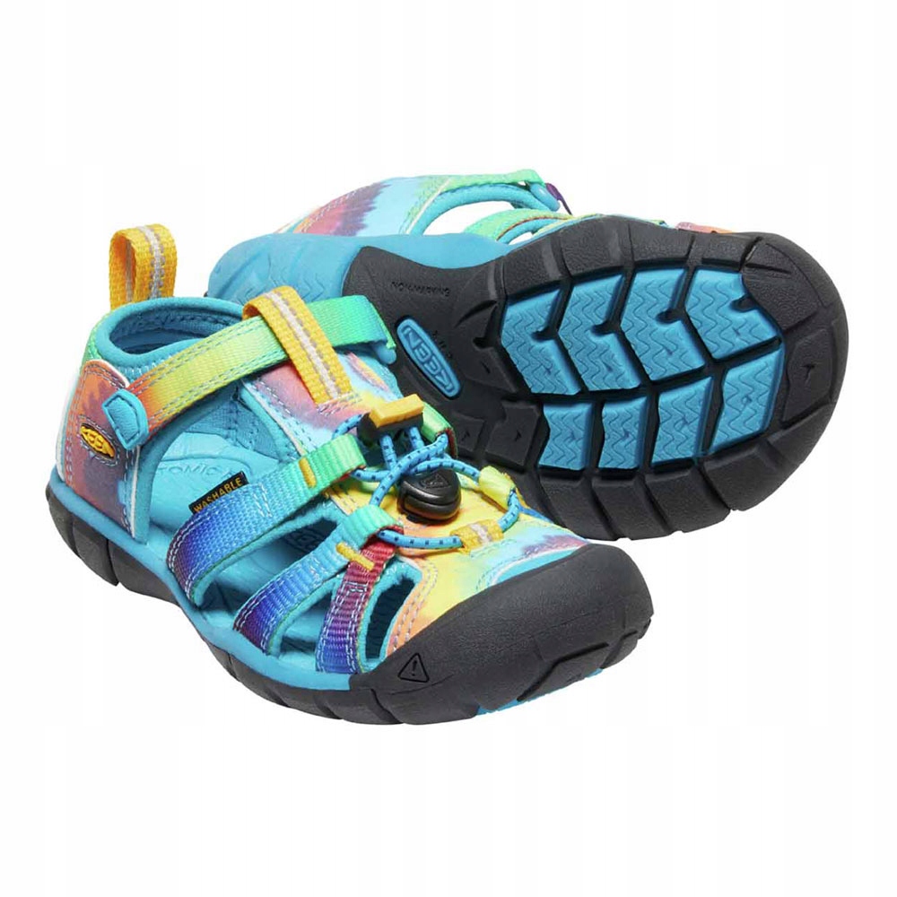 SANDAŁY DZIECIĘCE KEEN SEACAMP II VIVID BLUE ORIGINAL TIE 25/26 1025133