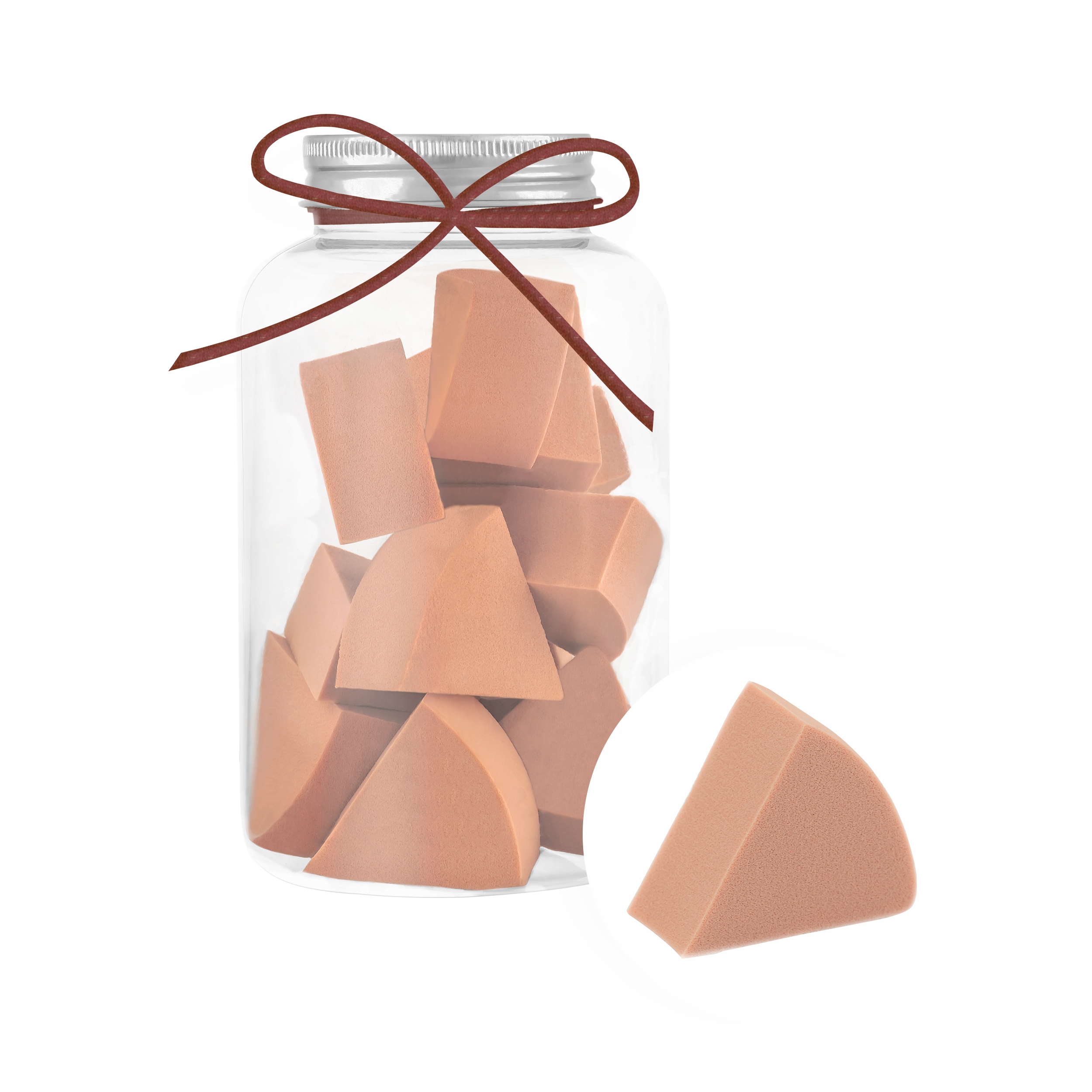 

Zestaw 12 Gąbeczek do pudru fluidu kremu w Słoiku