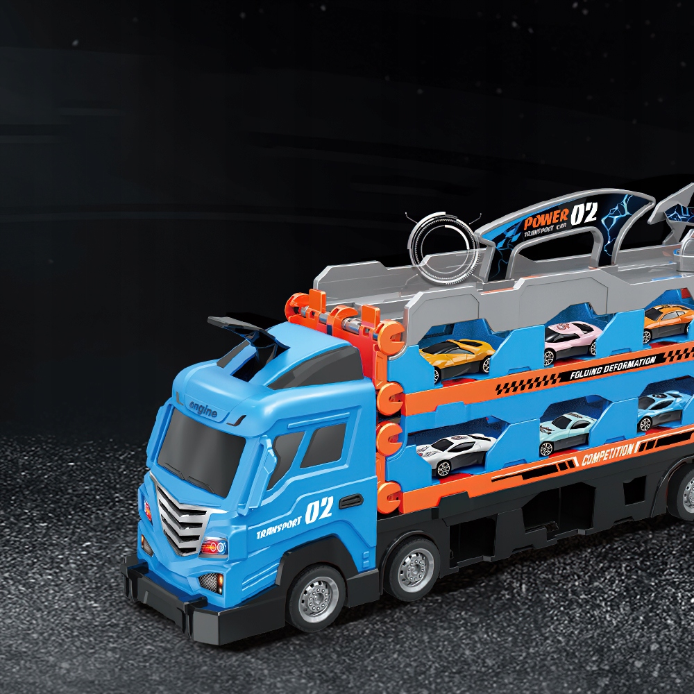 TRANSPORTER AUTEK TORY WYŚCIGOWE + 8 AUTA Prezent Marka inna