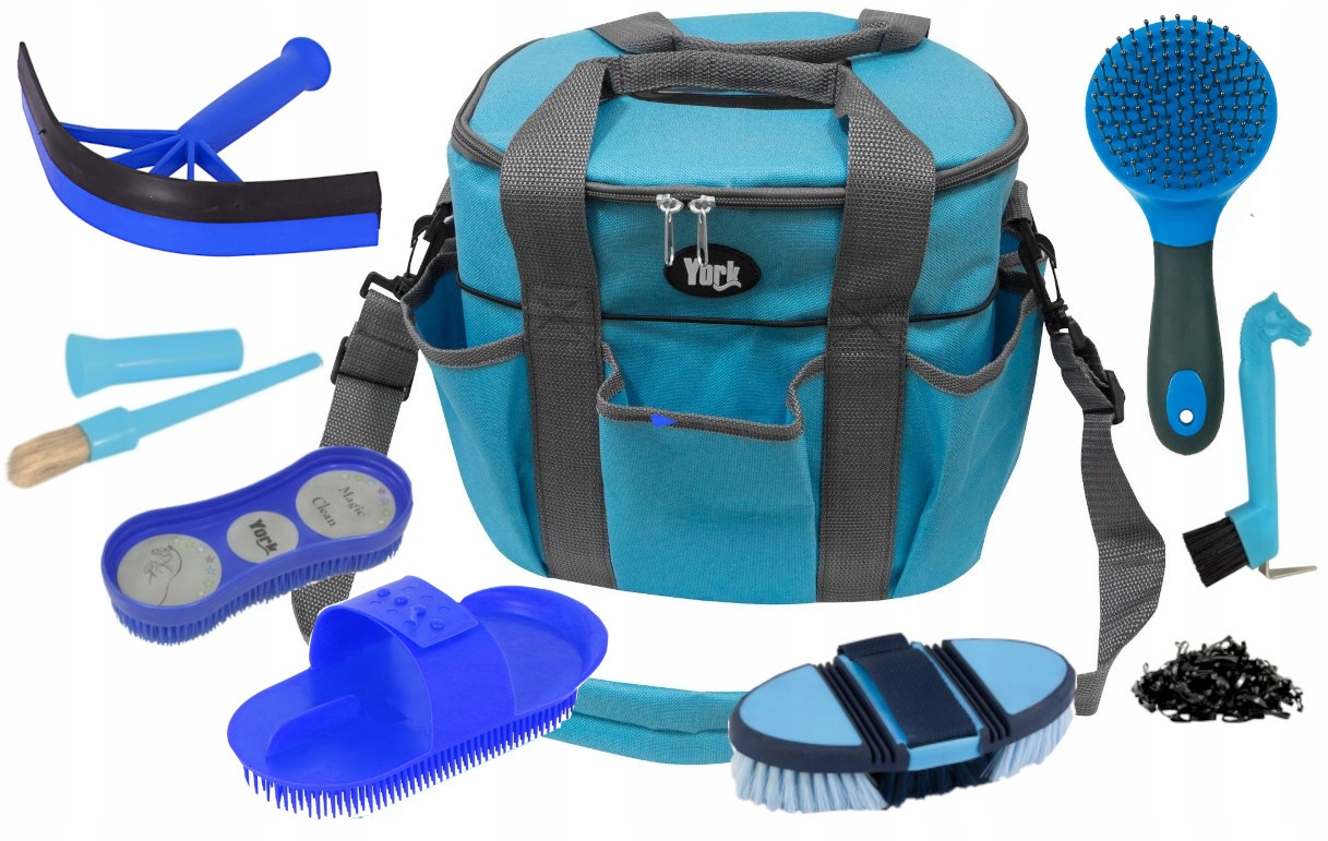 Zestaw Szczotek Modna Torba Szczotki Dla Konia Szczotka Niebieska Kopystka