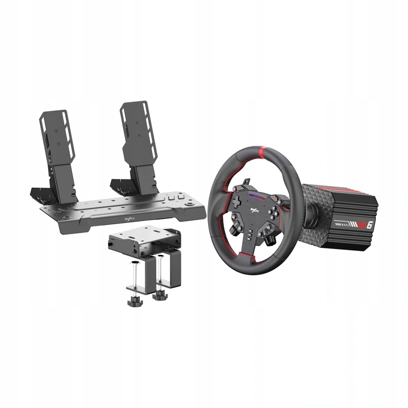 Pxn VD6 Eu Zestaw Simracing Kierownica Pedały Uchwyt Direct Drive 6Nm Pc