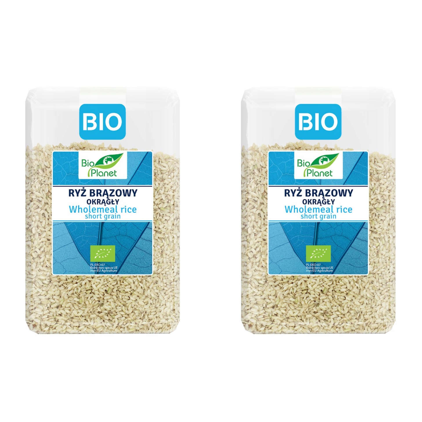 2x Ryż Brązowy Okrągły Bio 2 kg Bio Planet