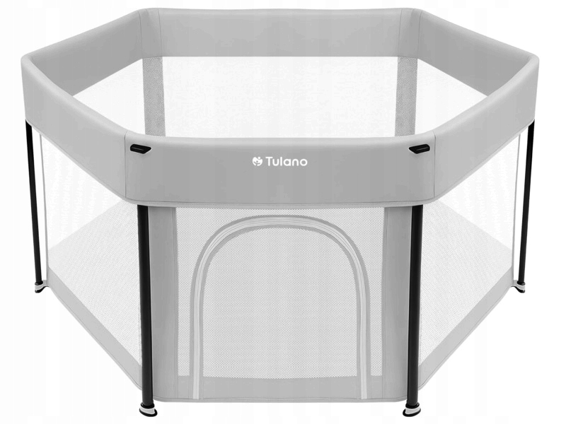 Tulano Kojec dziecięcy składany plac zabaw 125x125 Cozy 30 Grey