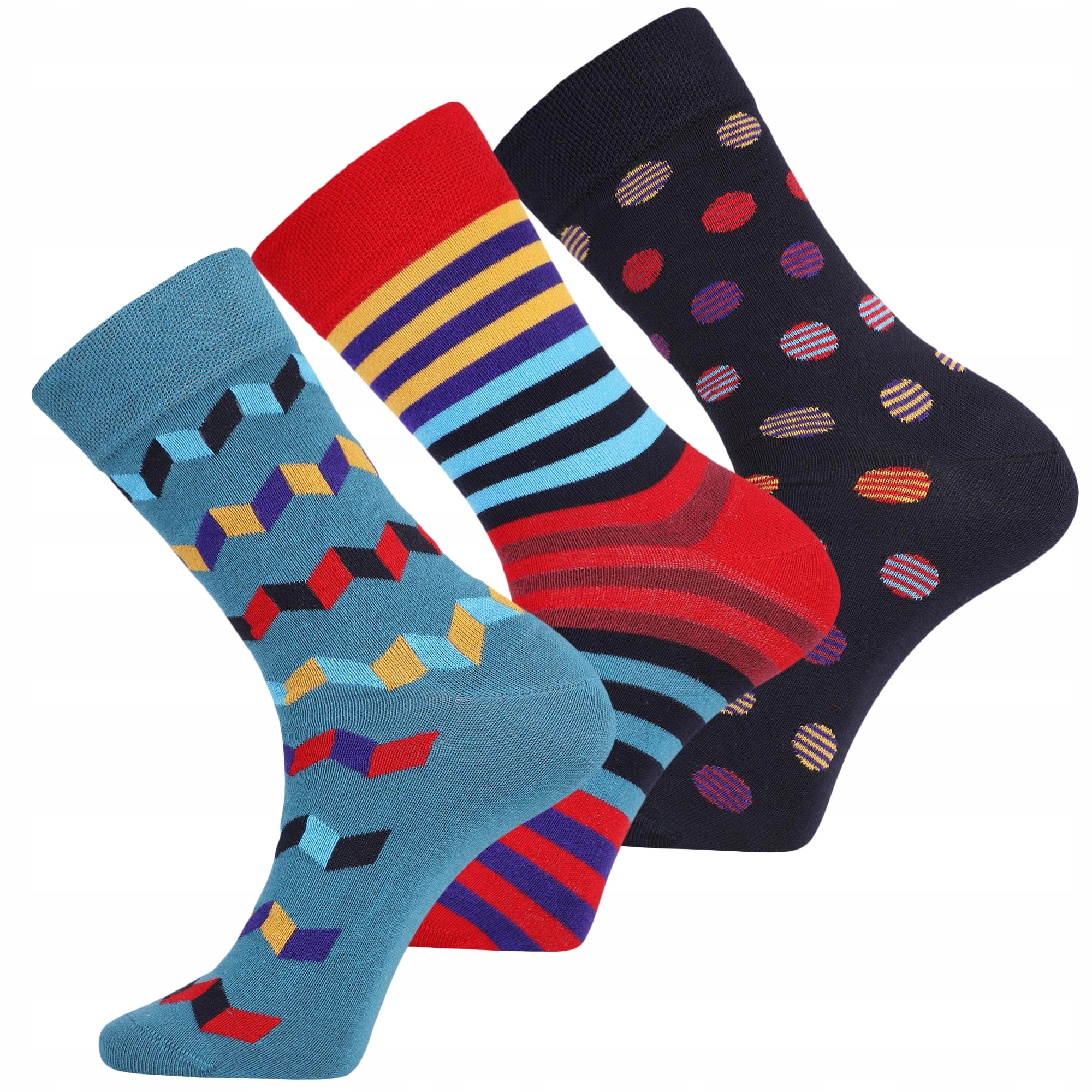 Moraj Pánské ponožky barevné, dlouhé jako Dárek, 3 Páry 39-42